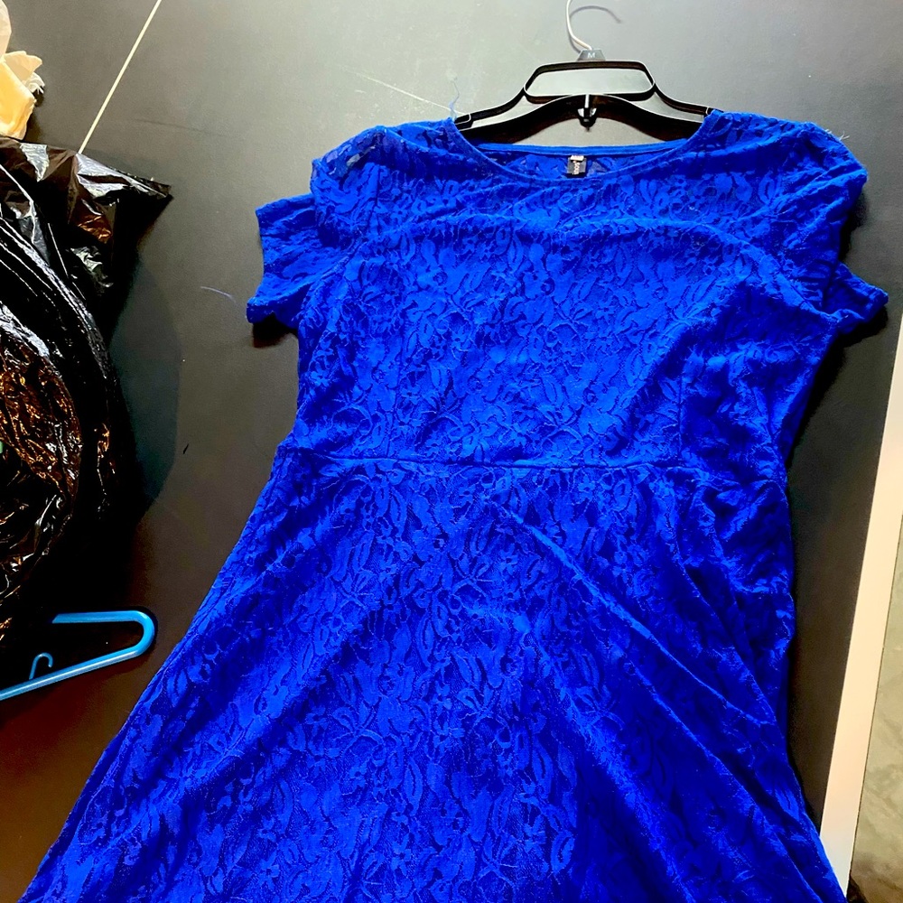 Blue lace dress, Oioninos brand